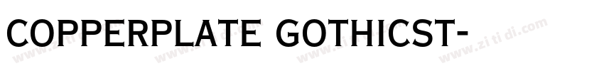 copperplate gothicst字体转换
